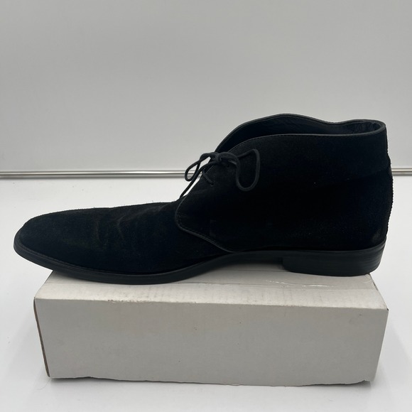 Donald J Pliner Bishop 23 Black Suede Lace-Up Chukka Boots Men\'s Size 14M‎